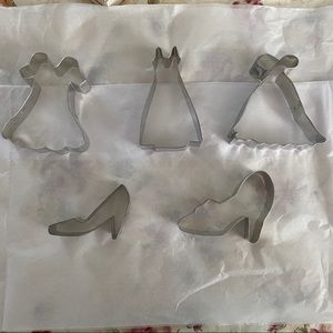 Set of 5 New Cookie Cutters Clothing Shoe Shapes